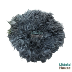 Natural Wool Fleece Dual Shade Curly Fur F005 | 35 CMS | Grey Blue Shades