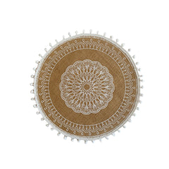 Linen Round Boho Layer| Style 3 | Jute Layer L050 | Khaki