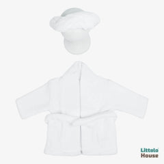 Baby Bathrobe with Hair Towel O205 | 3M | White