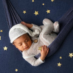 Baby Romper and Sleep Hat D2 SR056 | Set of 2 | 2M | White