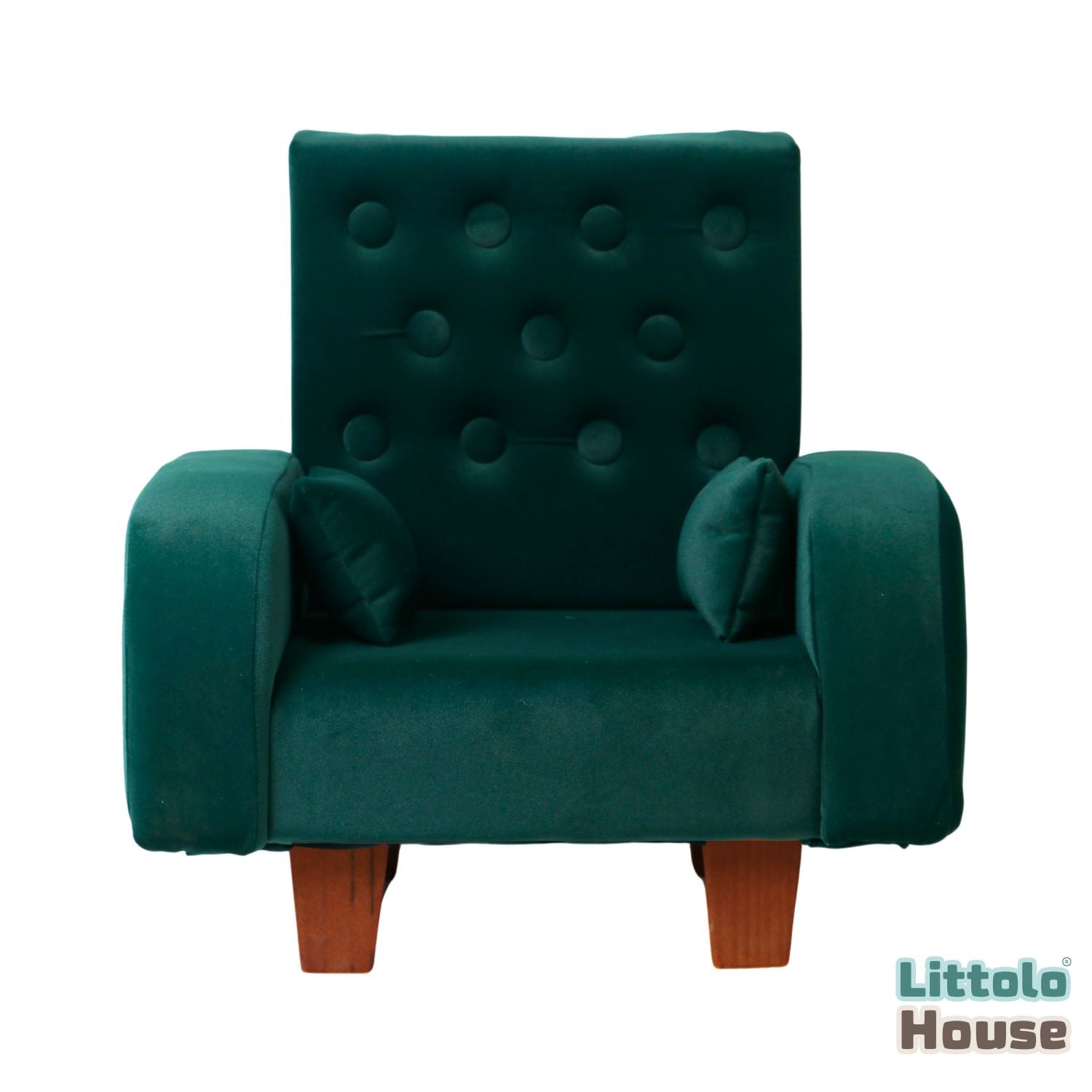 Luxe Lounge Sofa | Wooden Decorative | Green