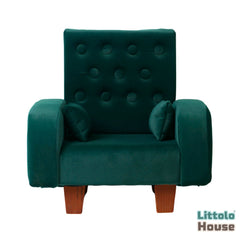 Luxe Lounge Sofa | Wooden Decorative | Green