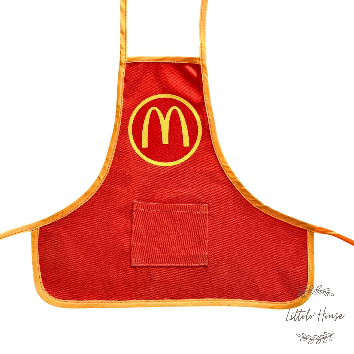 Baby Macdonalds Apron | Large A029 | 3M | Orange