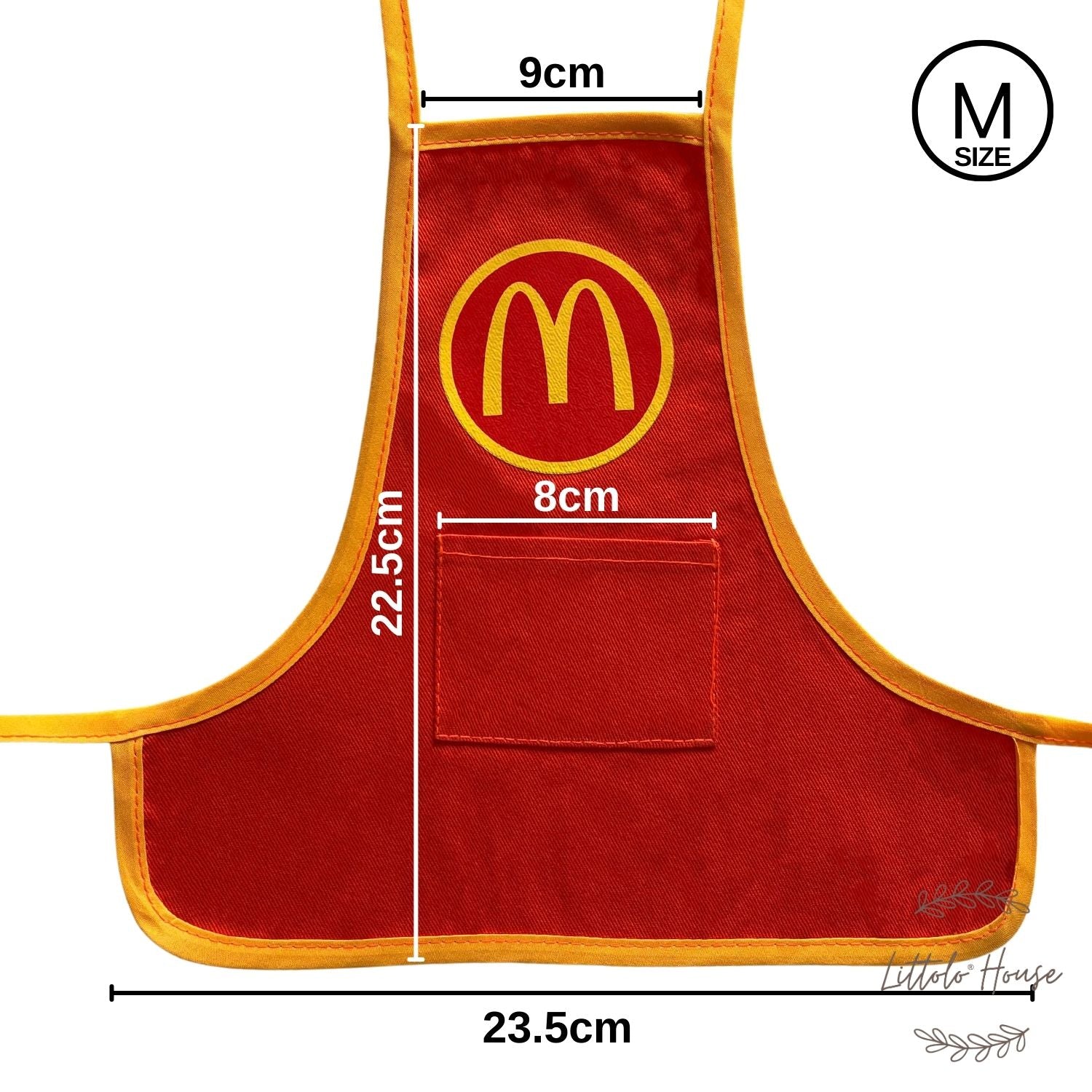 Baby Macdonalds Apron | Medium A029 | NB | Orange