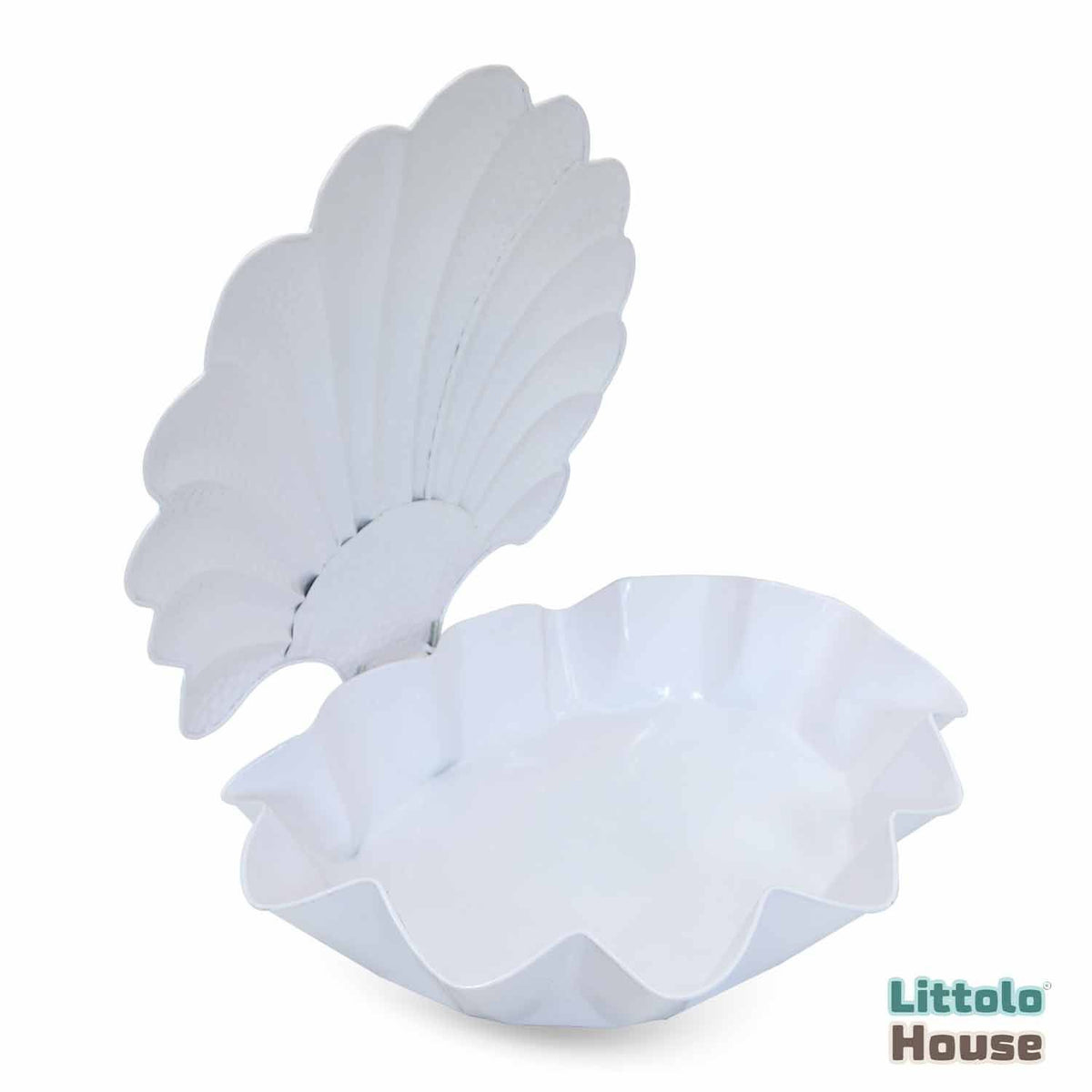 Mermaid Shell | Iron Art | White