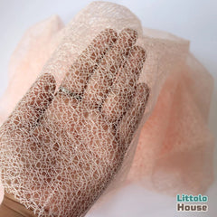 Mesh Soft Lace Wrap | Peach