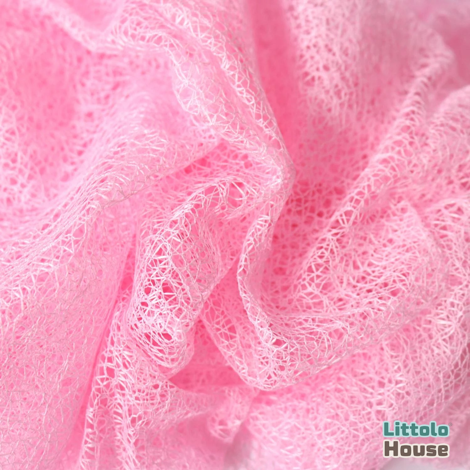 Mesh Soft Lace Wrap | Pink