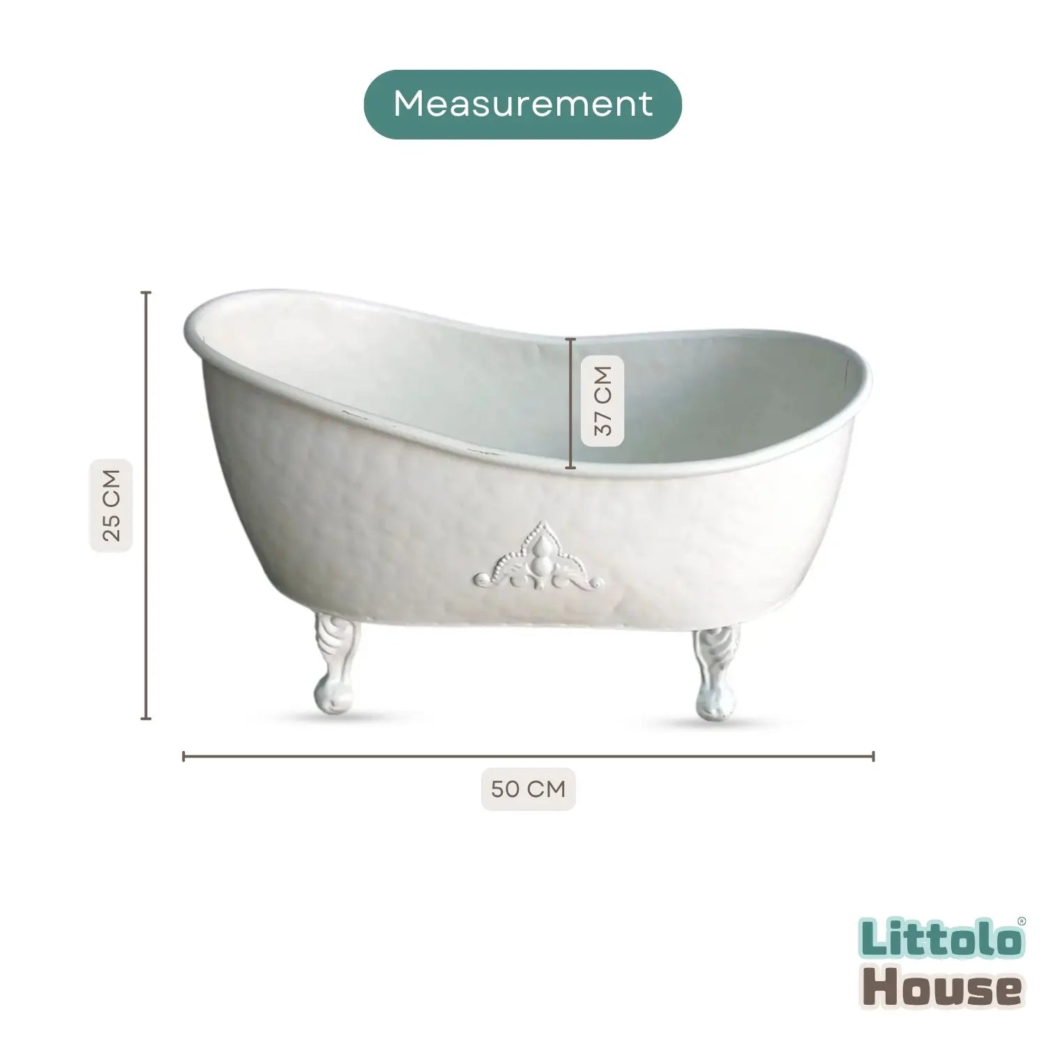 Milk Bathtub | Metal | 1Y | White
