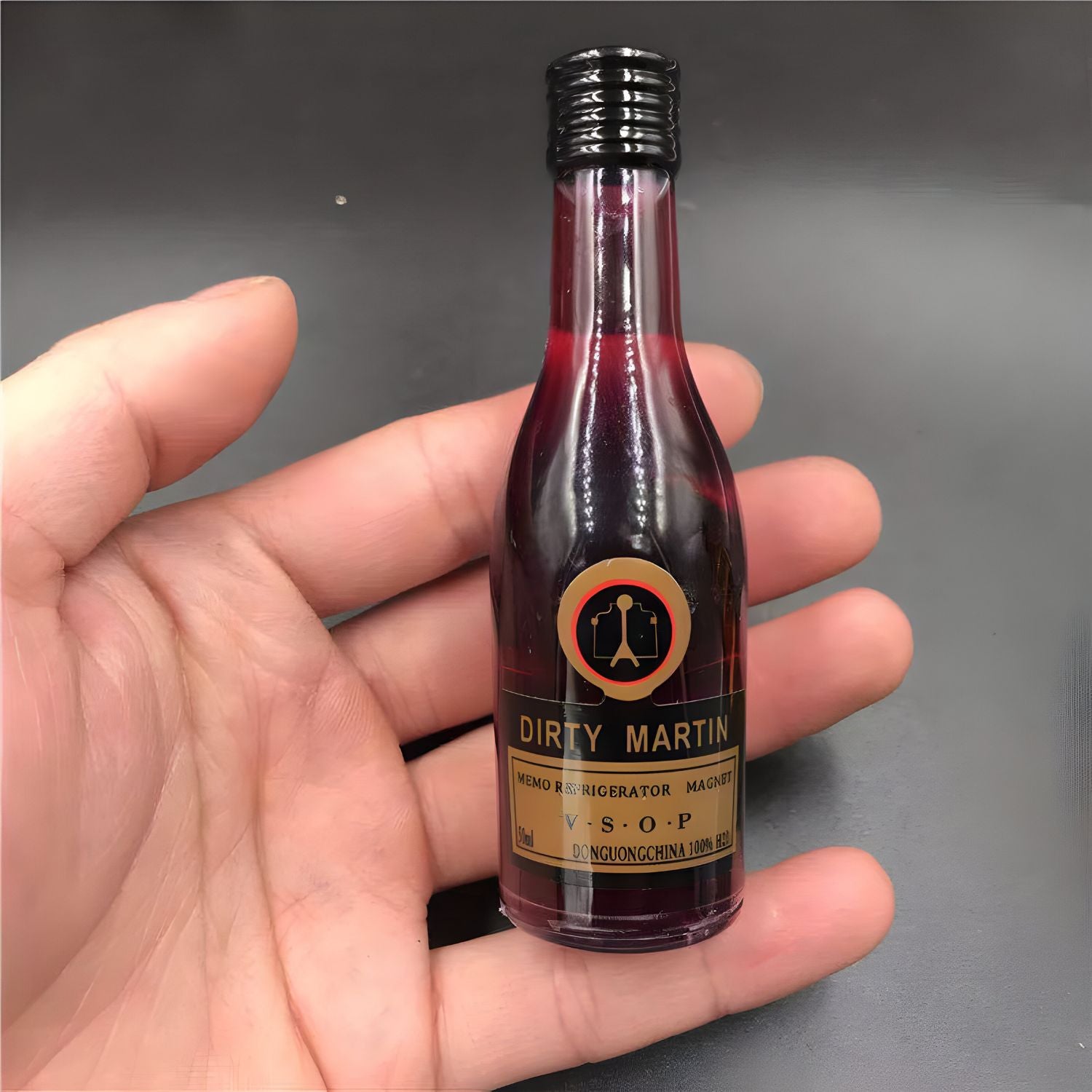 Mini Drink Bottle Miniature D073 | Pack of 1 | Dirty Martini Brown