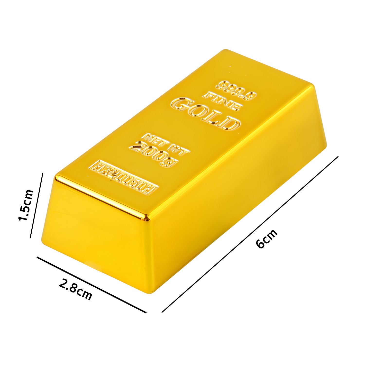 Fake Mini Gold Bar D063 | Pack of 1 | Golden