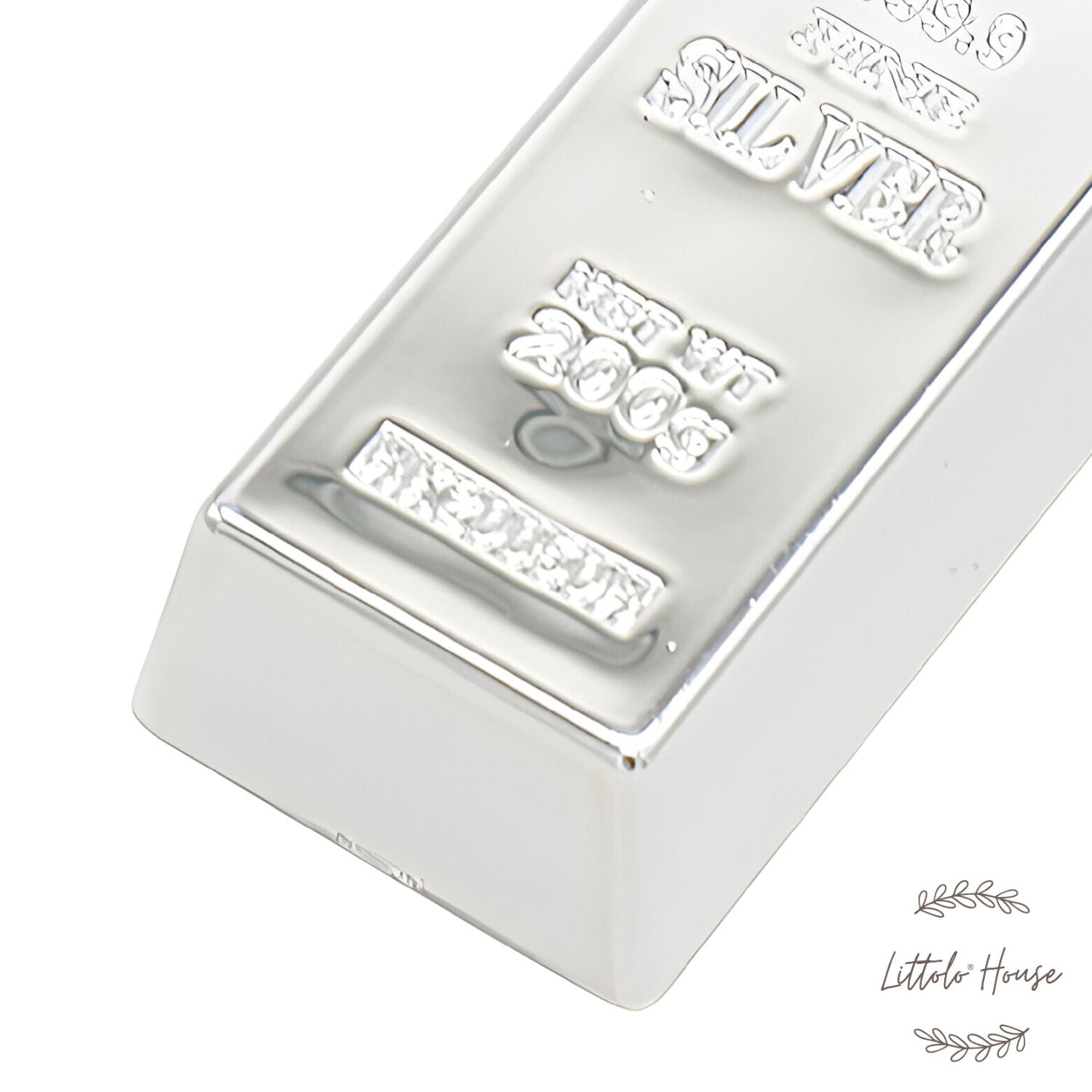 Fake Mini Silver Bar D063 | Pack of 1 | Silver