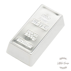 Fake Mini Silver Bar D063 | Pack of 1 | Silver