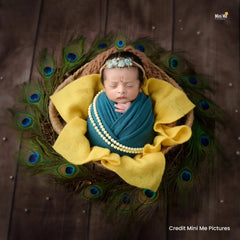 Cheese Wrap | Peacock Blue