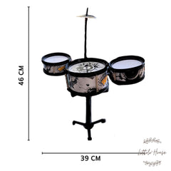 Rockstar Drum Miniature D070 | Pack of 1 | Black White