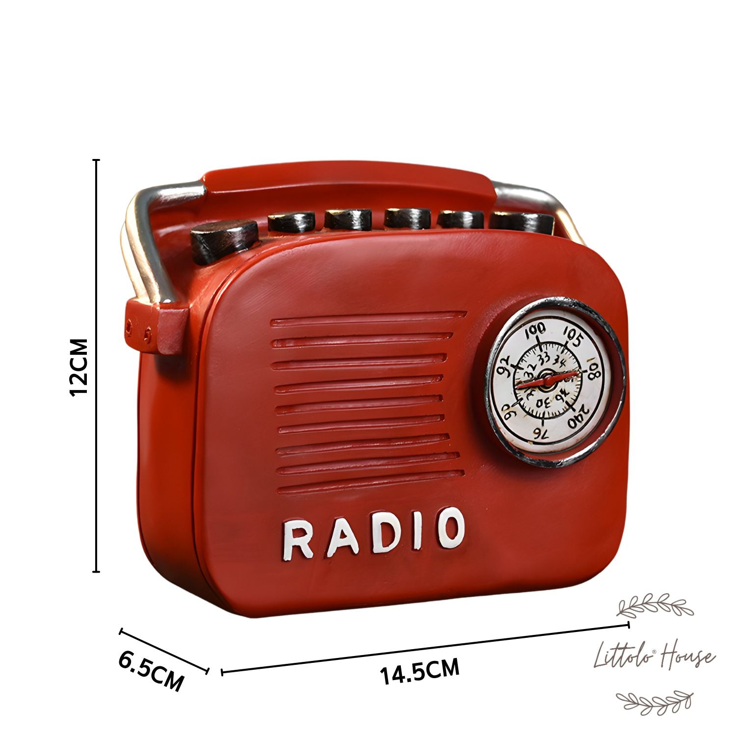 Modern Style Radio | Miniature | Red