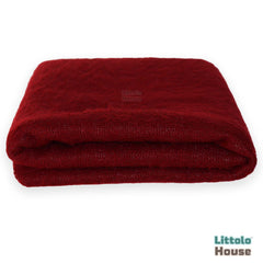 Mohair Wool Knit Layer L038 | Wine Red