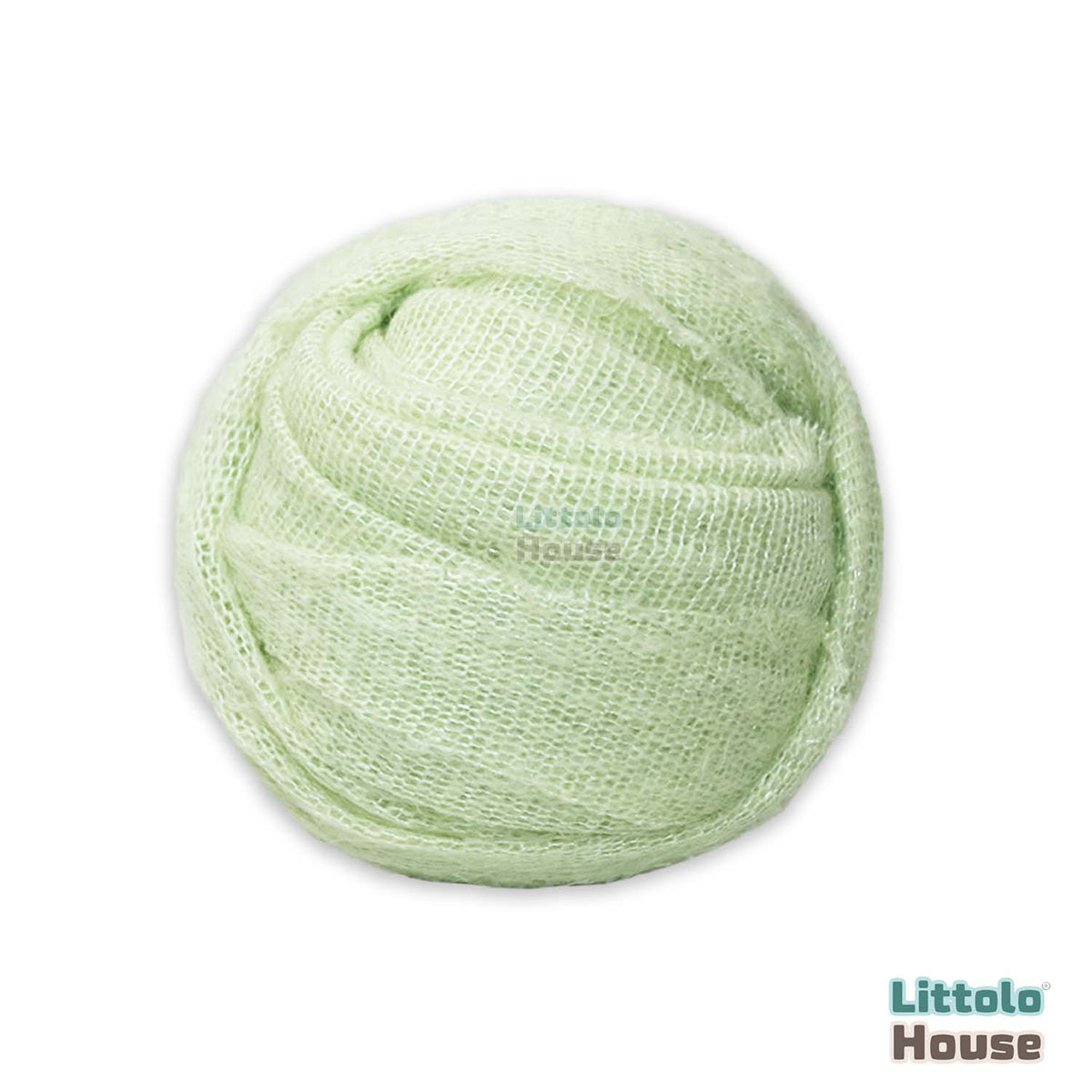 Mohair Wool Knit Wrap | Pistachio