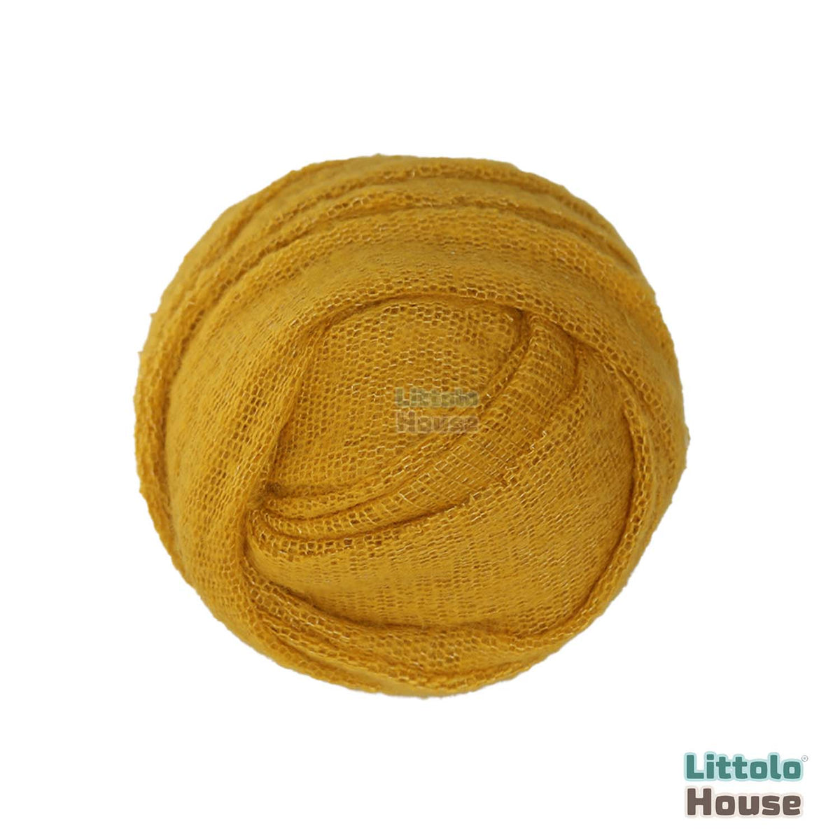 Mohair Wool Knit Wrap | Yellow