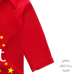 Baby My First Christmas Romper O107 | 3M | Red