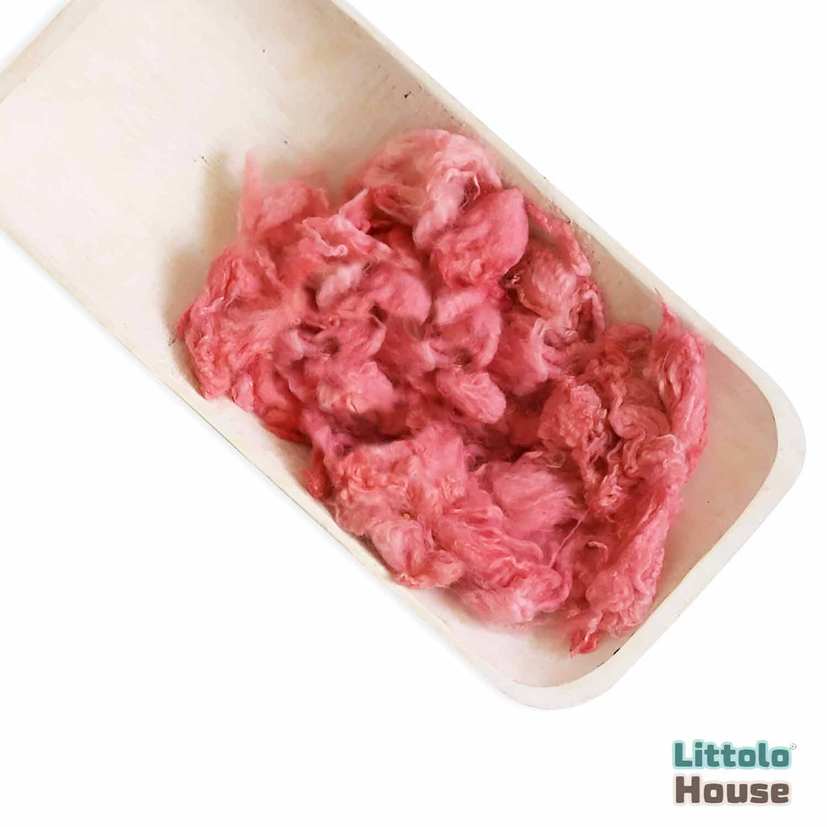 Natural Fluffy Wool Stuffer Layer L027 | 100GM | Pink Shades