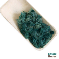 Natural Fluffy Wool Stuffer Layer L027 | 100GM | Turquoise Shades