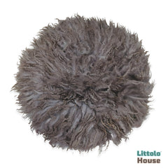 Natural Wool Fleece Dual Shade Curly Fur F005 | 35 CMS | Grey Shades