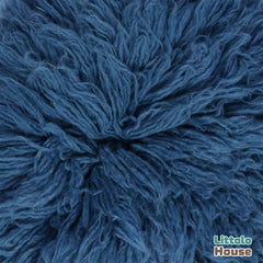 Natural Wool Flokati 3000 GSM Rugs Fur | 3x5 Feet | Electric Blue