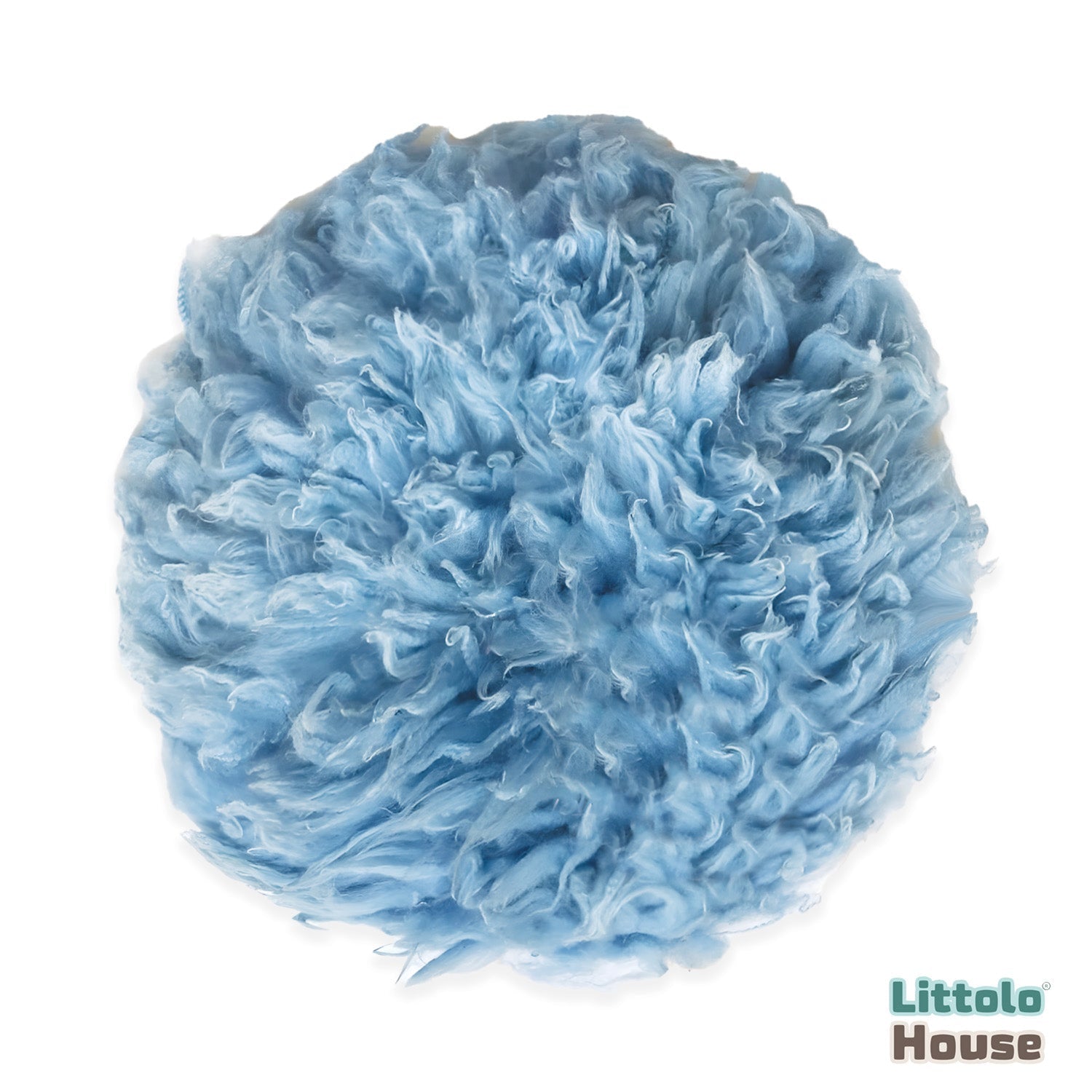 Natural Wool Flokati Fur | 35 CMS | Baby Blue