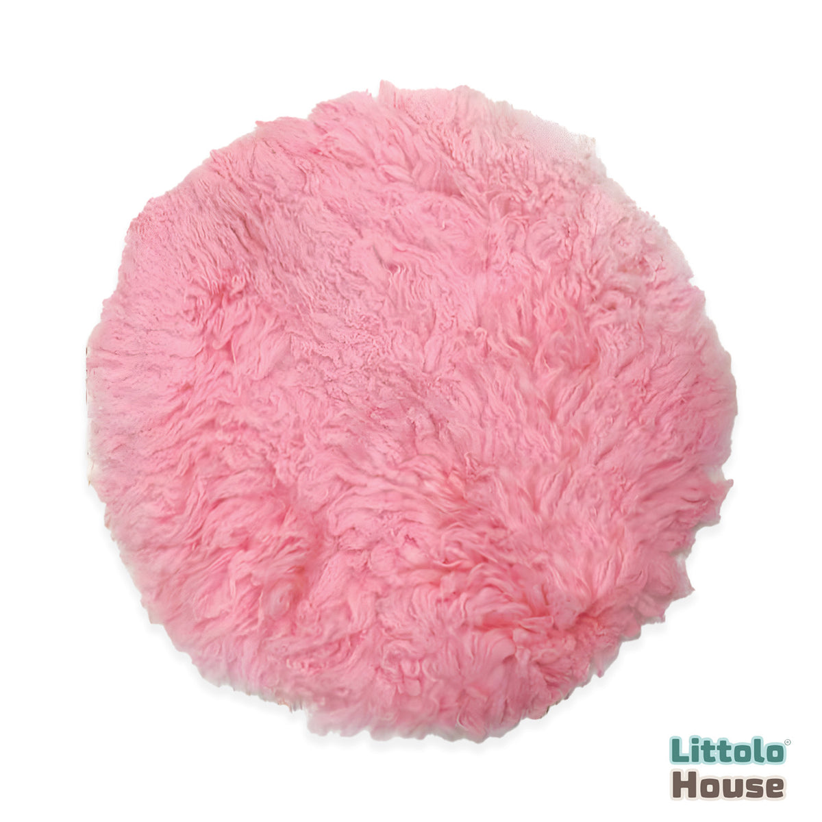 Natural Wool Flokati Fur | 60 CMS | Blush Pink