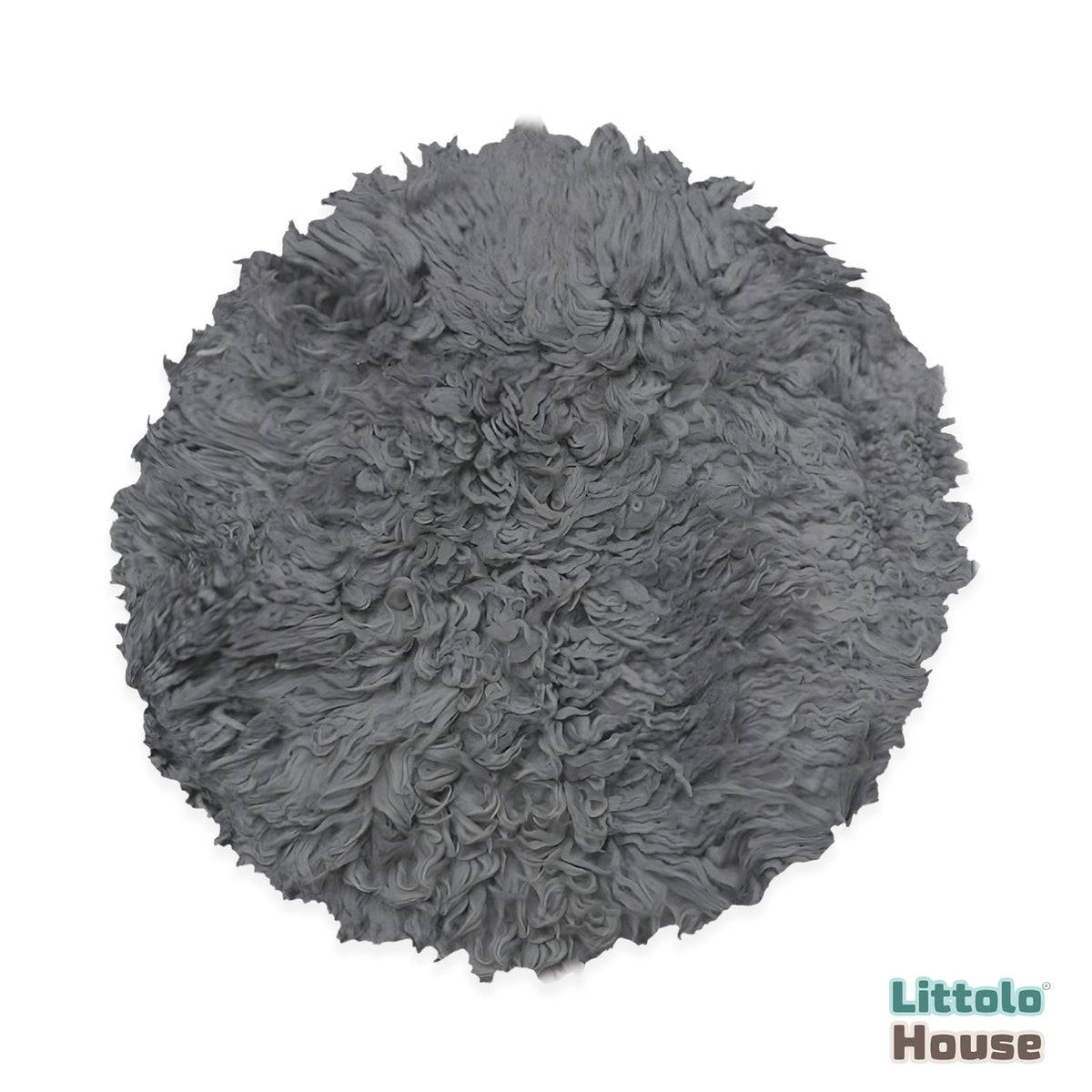 Natural Wool Flokati Fur | 60 CMS | Light Grey