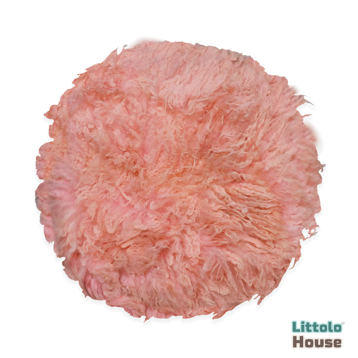 Natural Wool Flokati Fur | 60 CMS | Peach