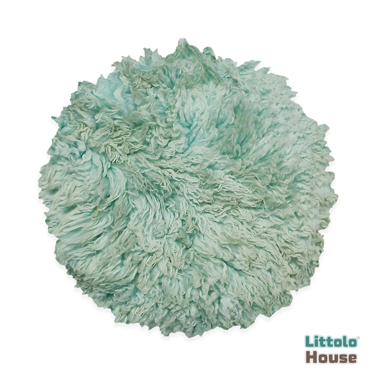 Natural Wool Flokati Fur | 60 CMS | Sage Green