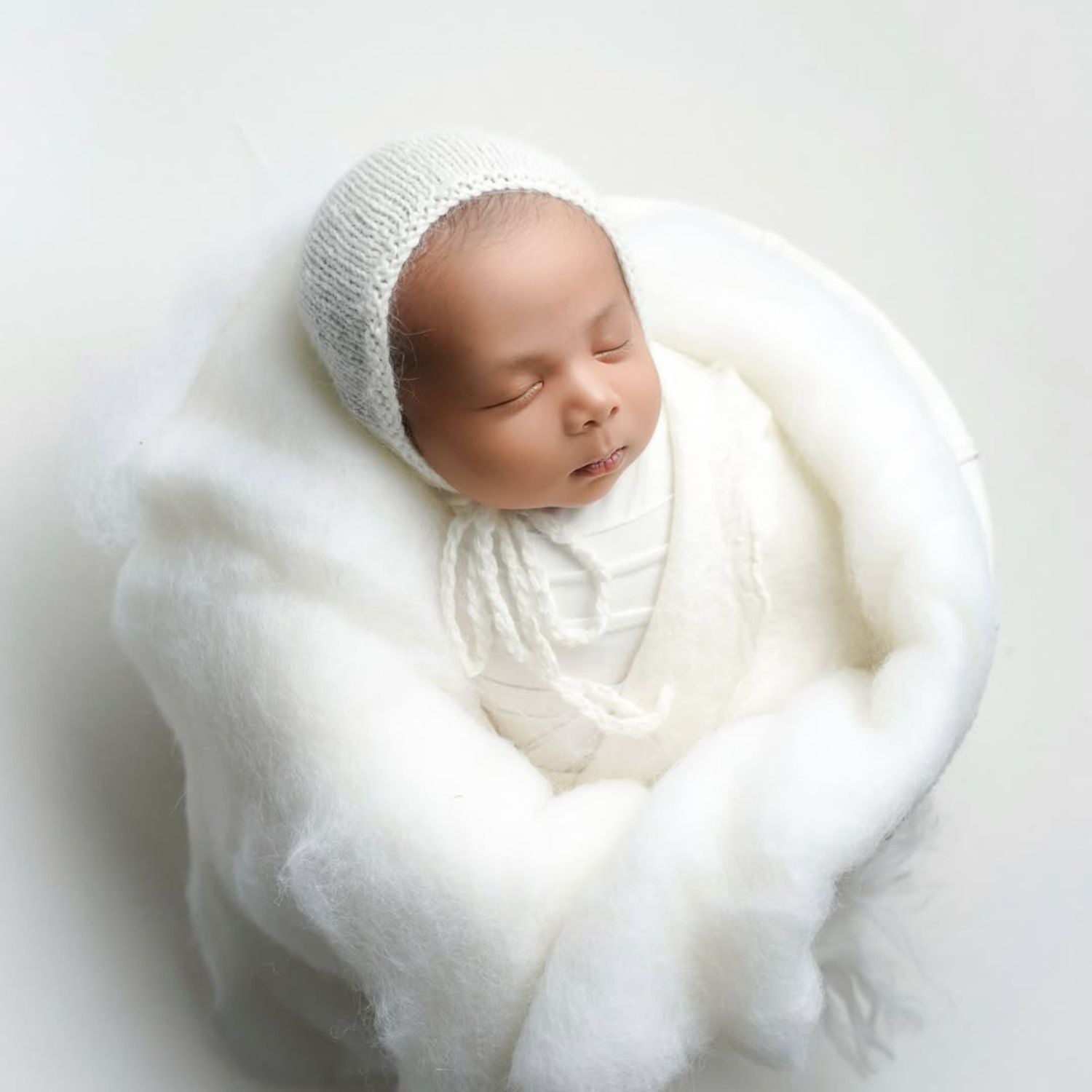 Natural Wool Fluff Wool Layer L025 | White