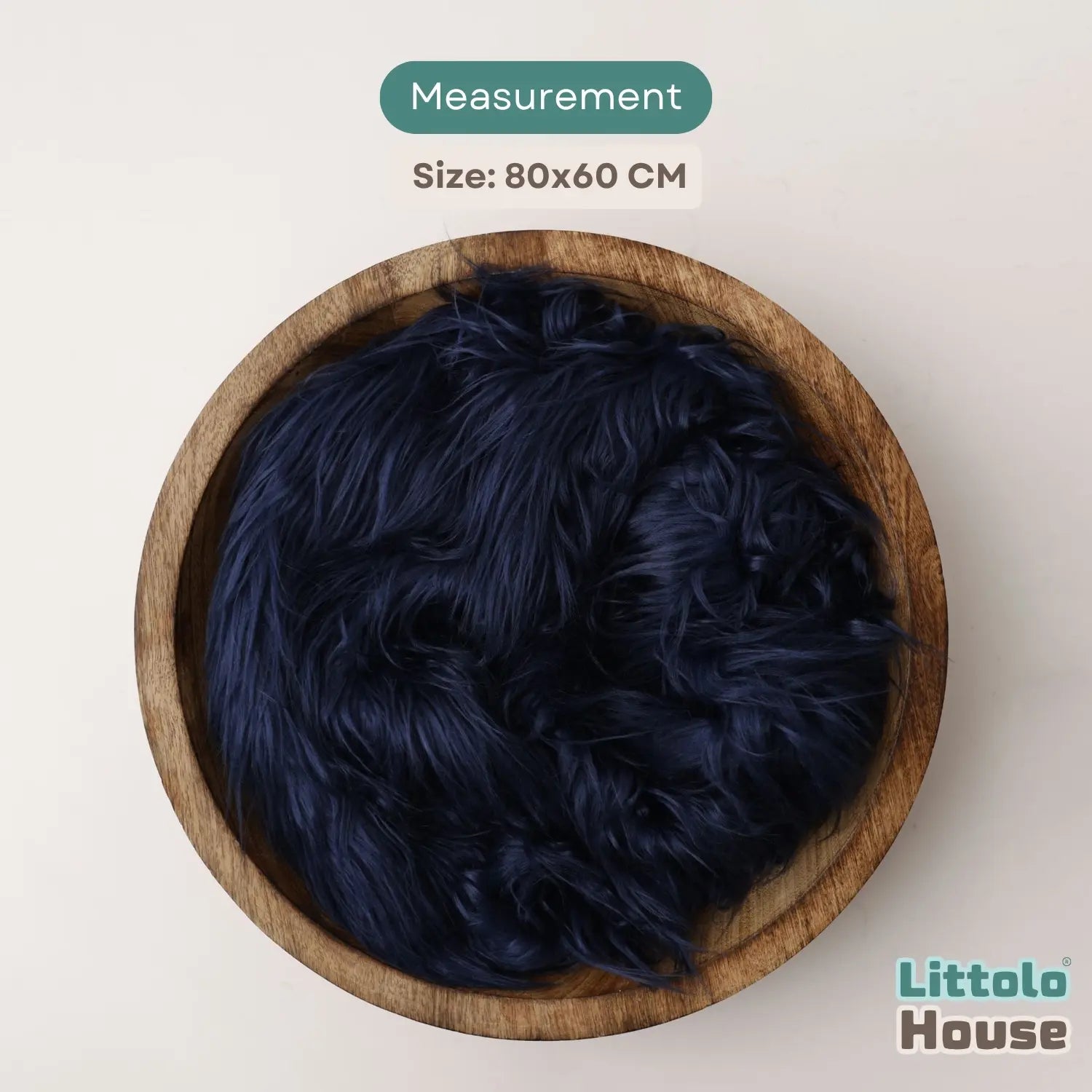 Faux Fur Fabric Layer L055 | Navy Blue