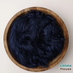 Faux Fur Fabric Layer L055 | Navy Blue