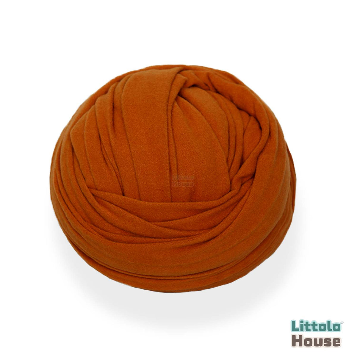 Neutral Jersey Velvet Stretch Wrap | Burnt Orange