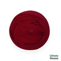 Neutral Jersey Velvet Stretch Wrap | Cherry