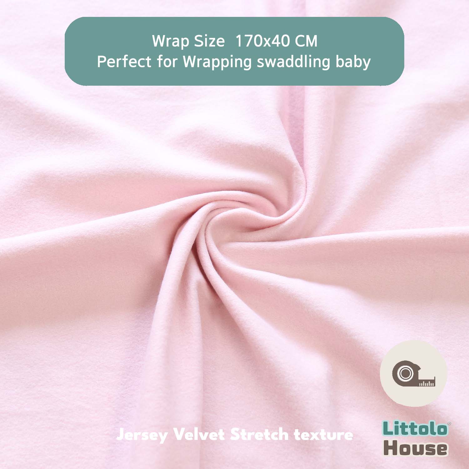 Neutral Jersey Velvet Stretch Wrap | Flash Pink