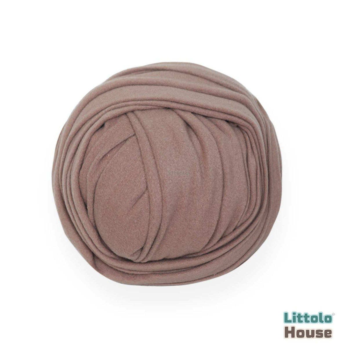 Neutral Jersey Velvet Stretch Wrap | Light Brown