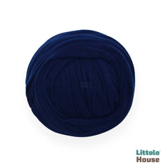 Neutral Jersey Velvet Stretch Wrap | Navy Blue