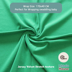 Neutral Jersey Velvet Stretch Wrap | Shamrock