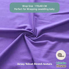 Neutral Jersey Velvet Stretch Wrap | Violet