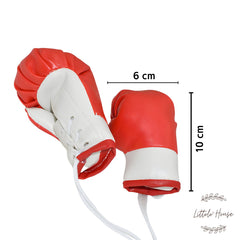 Newborn Boxing Gloves D067 | Pack of 1 Pair | White Red