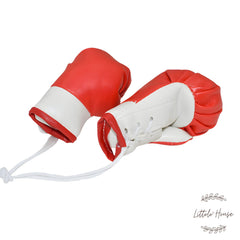 Newborn Boxing Gloves D067 | Pack of 1 Pair | White Red