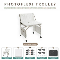 Newborn PhotoFlexi Trolley | Posing Aids | White (Advance Booking)