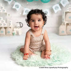 Baby Knit Romper Outfit O041 | 6M | Beige