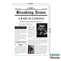Non Tearable Dual-Side Maternity Magazine D189 | Pack of 1 | Black White
