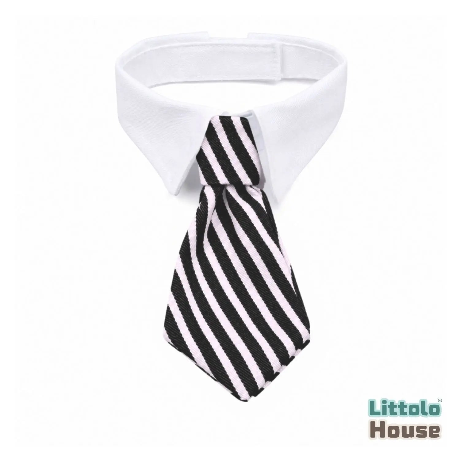 Baby Tie Collar Outfit O083 | NB | Black White