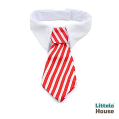 Baby Tie Collar Outfit O083 | NB | White Red