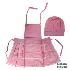 Baby Chef Dress with Chef Cap Outfit SR066 | Set of 2 | Pink